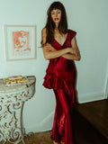 Tallulah Dress in Claret