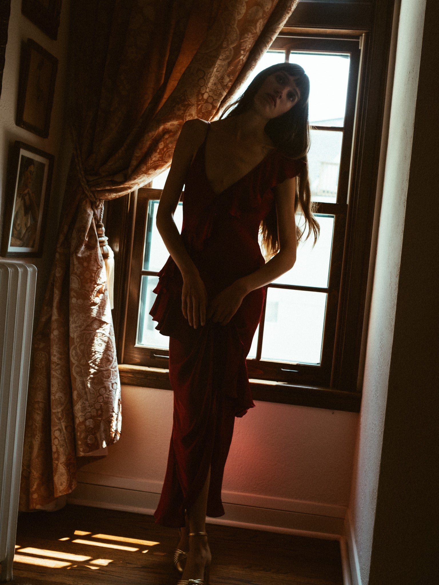 Tallulah Dress in Claret