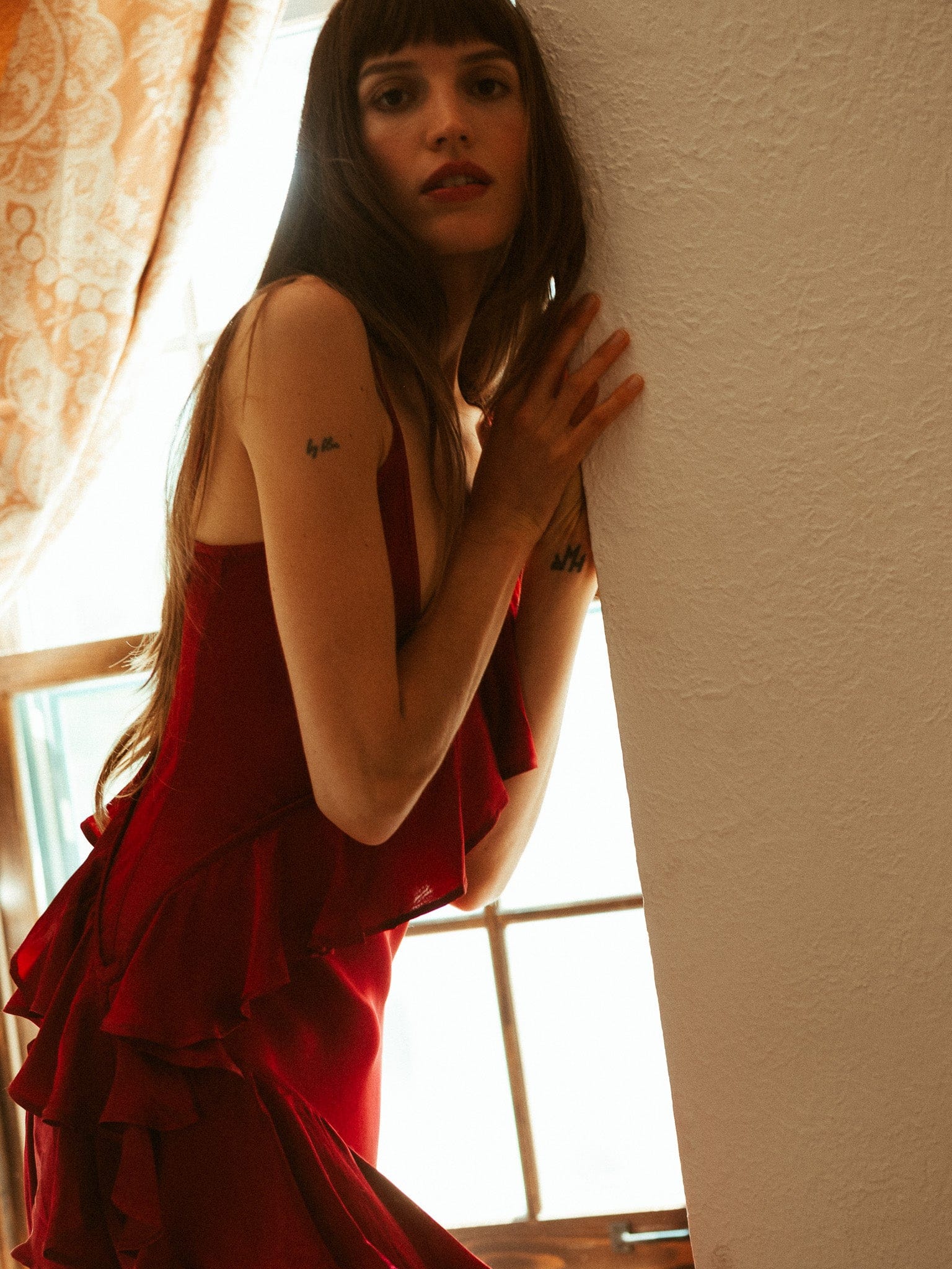 Tallulah Dress in Claret