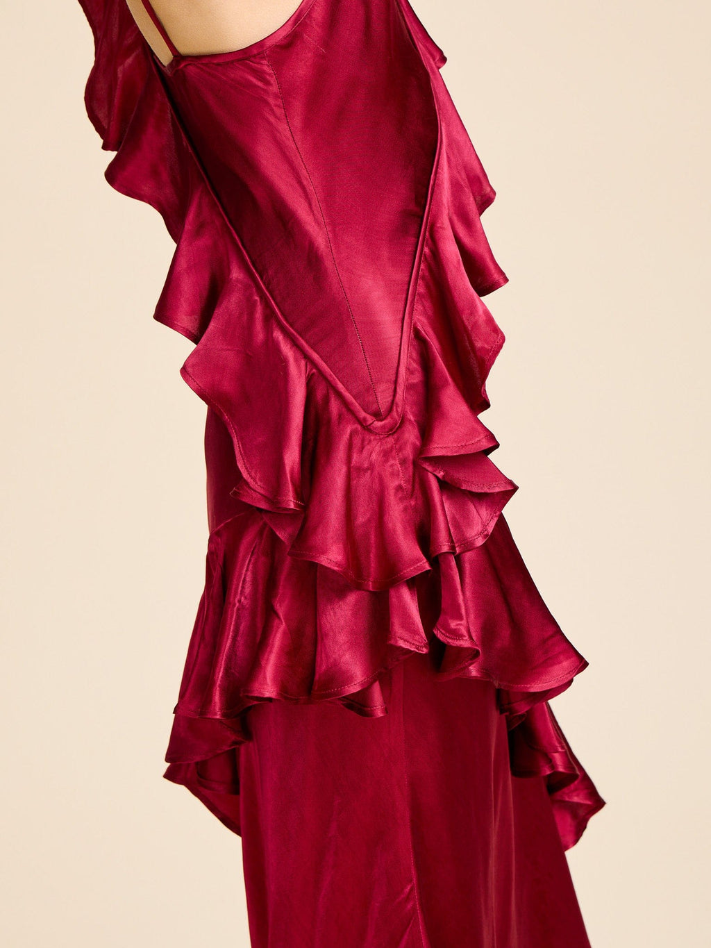Tallulah Dress in Claret