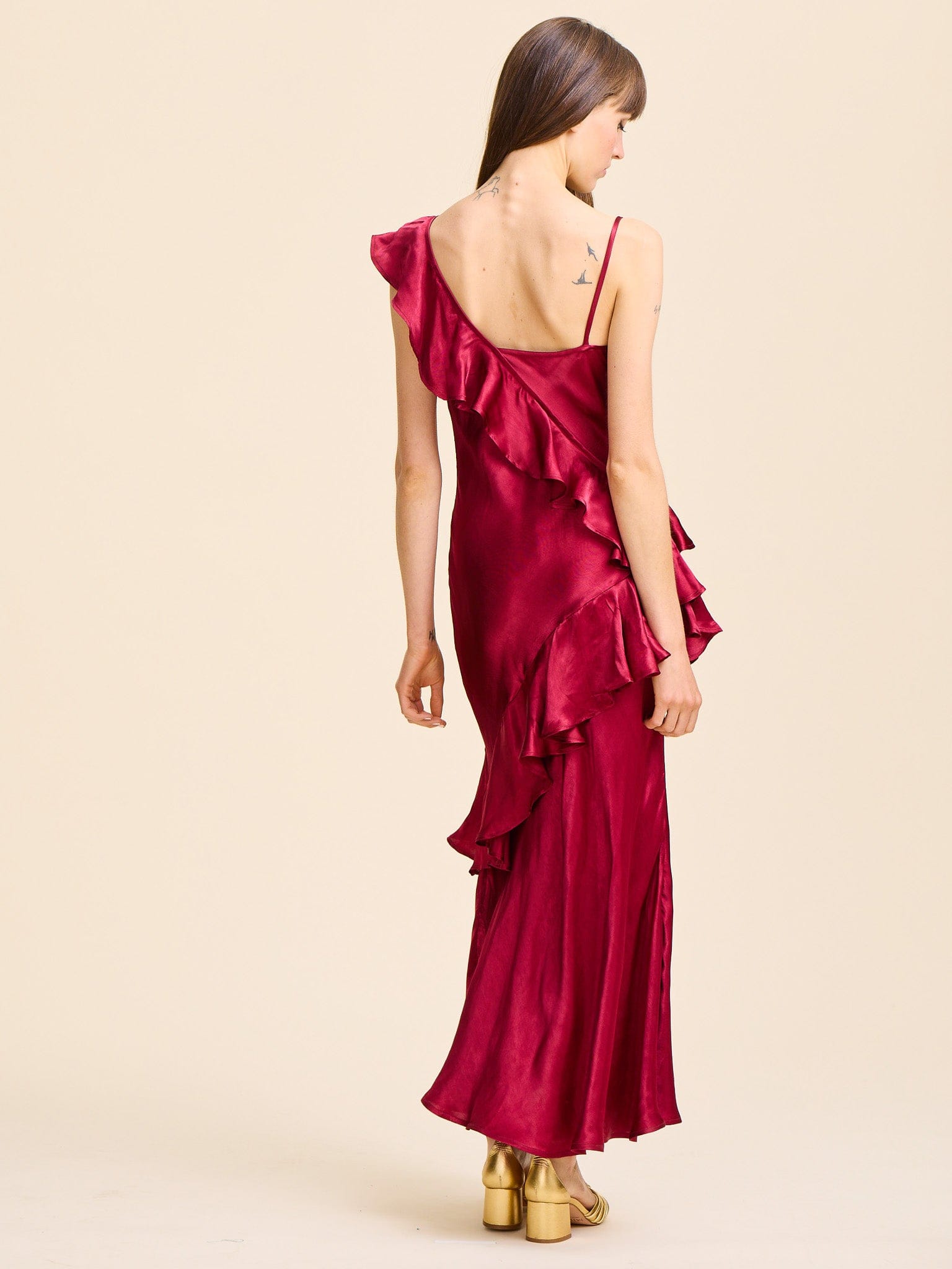 Tallulah Dress in Claret