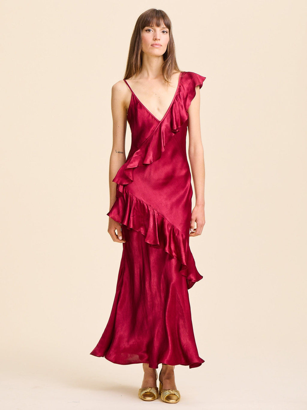 Tallulah Dress in Claret