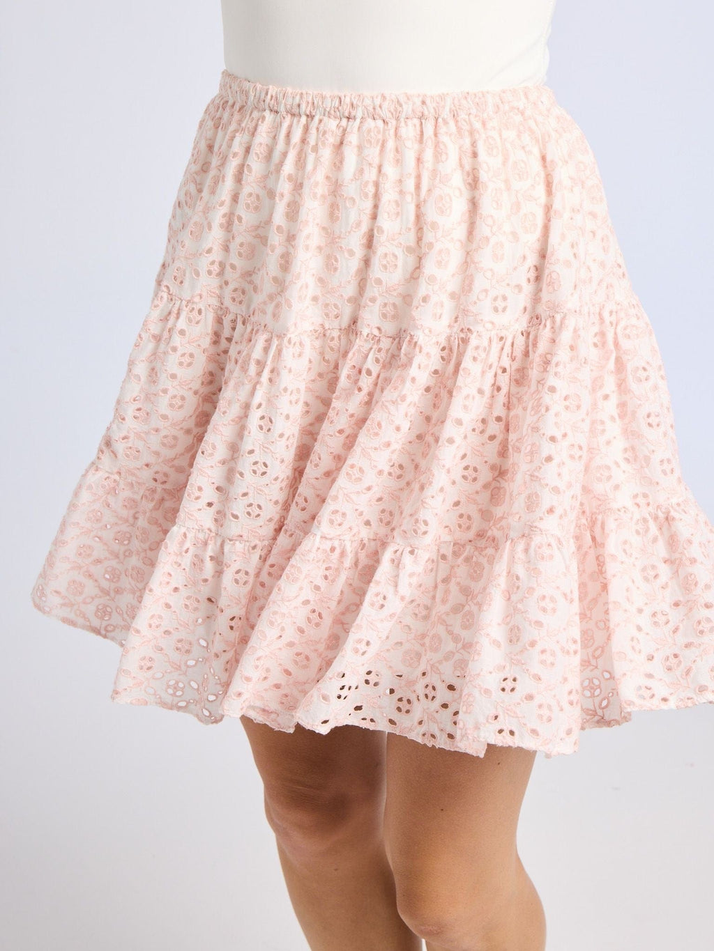 Tania Skirt in Rose Eyelet