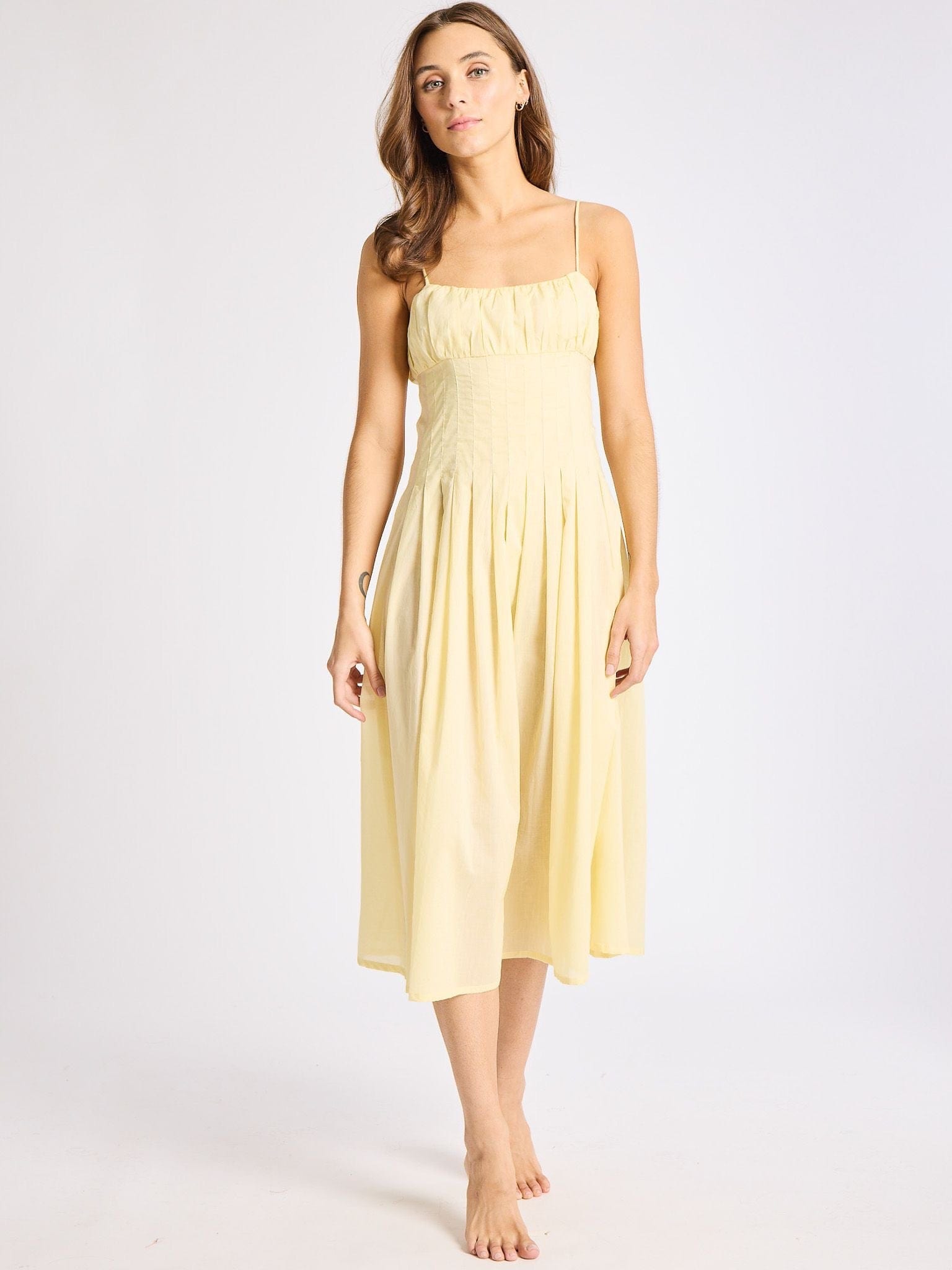 Tully Dress in Buttercream
