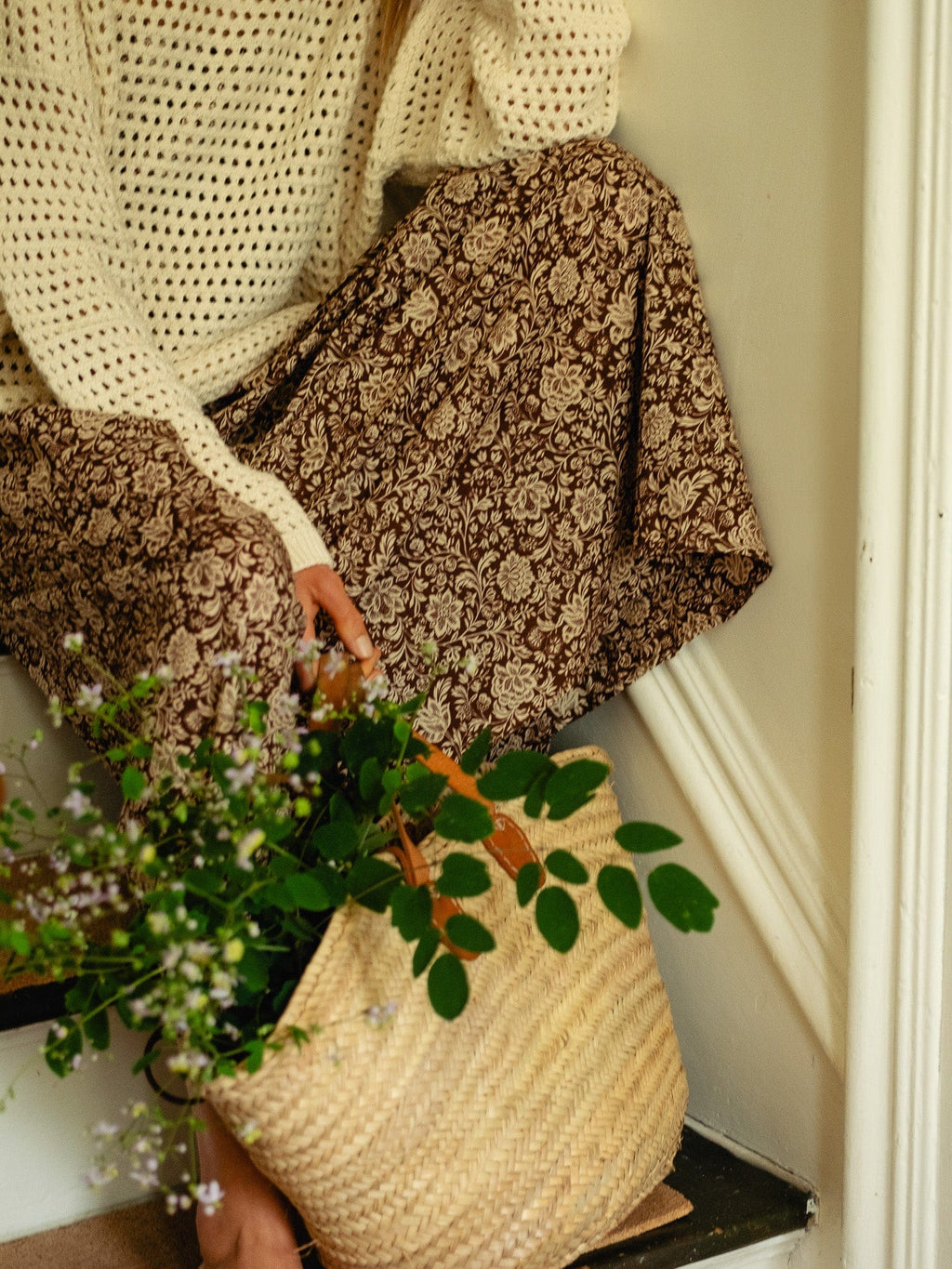 Tully Dress in Cocoa Floral