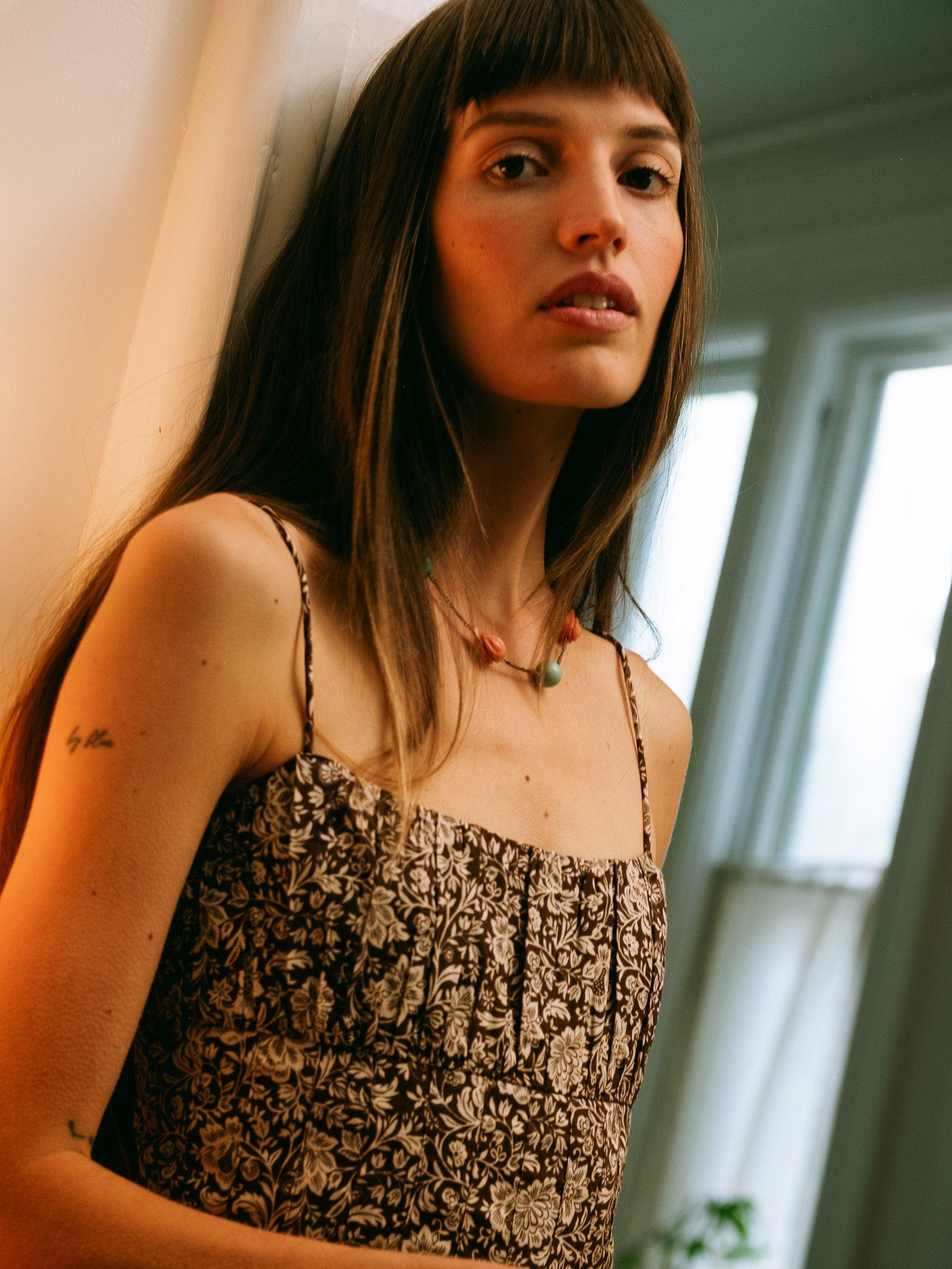 Tully Dress in Cocoa Floral
