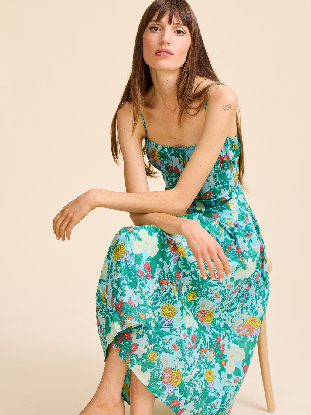 Tully Dress in Swedish Garden