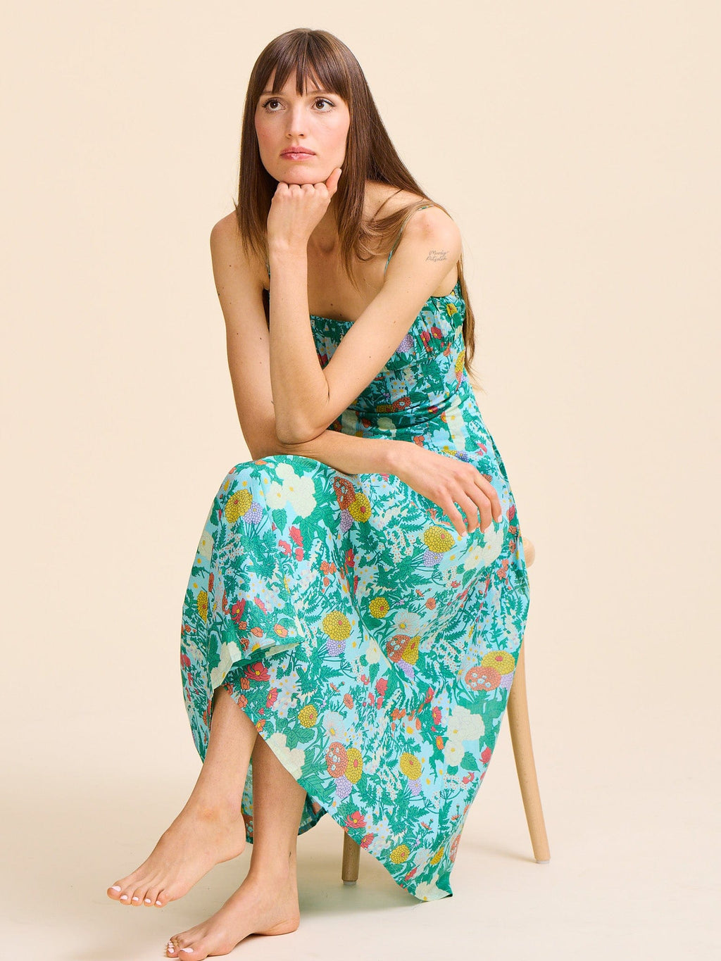 Tully Dress in Swedish Garden