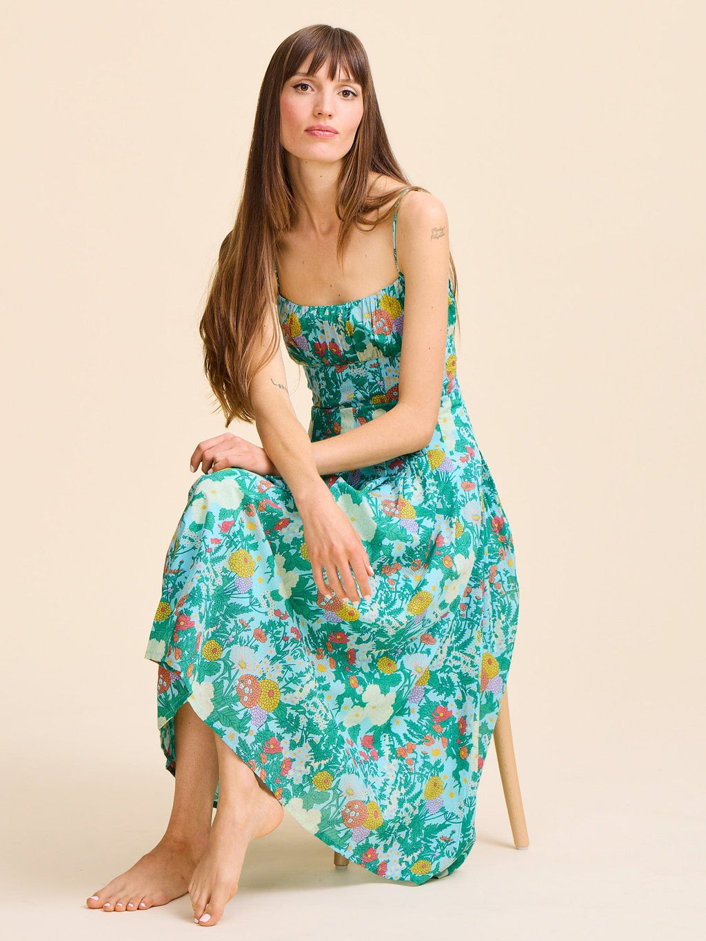 Tully Dress in Swedish Garden