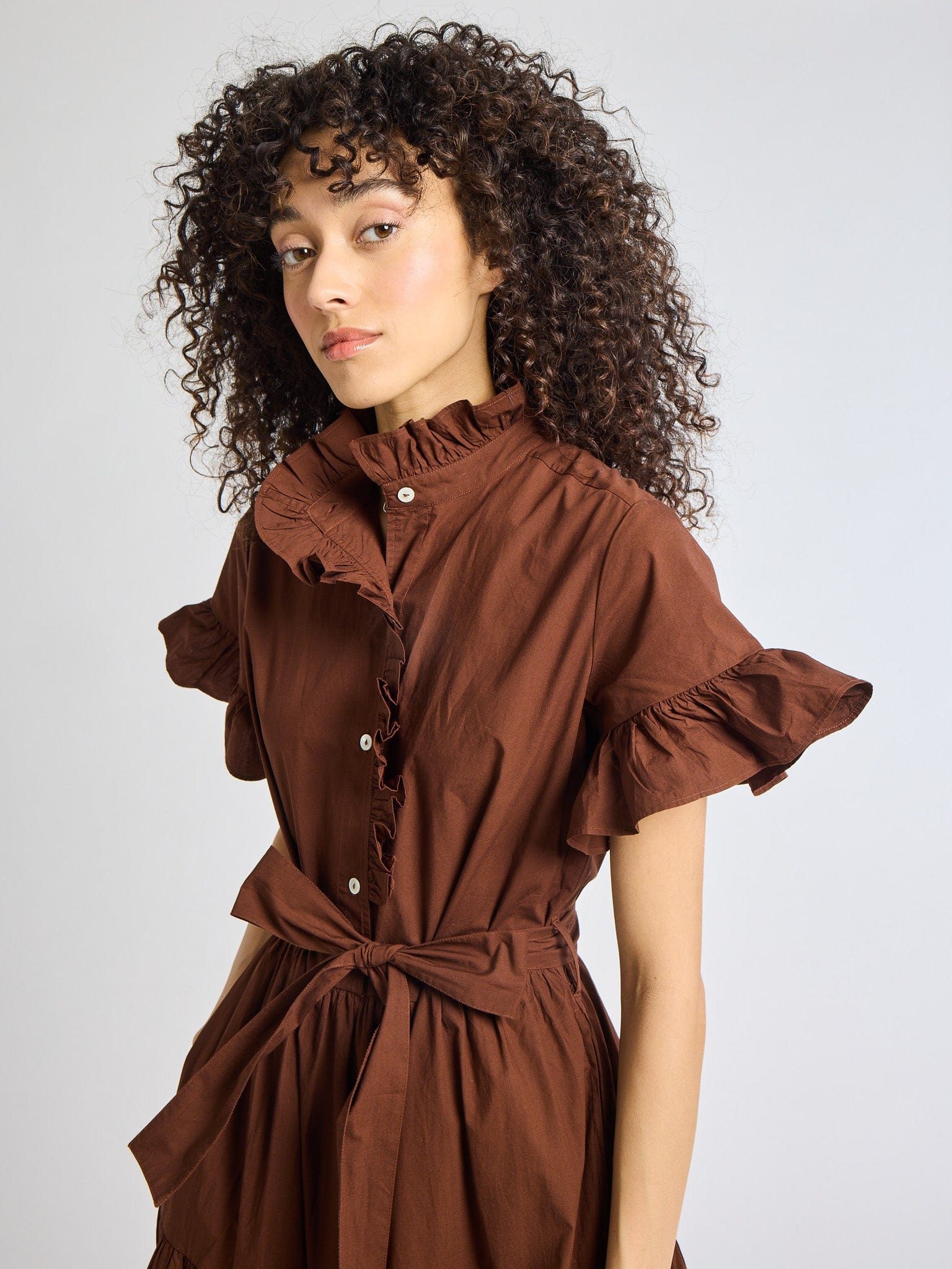 Victoria Dress in Chocolate
