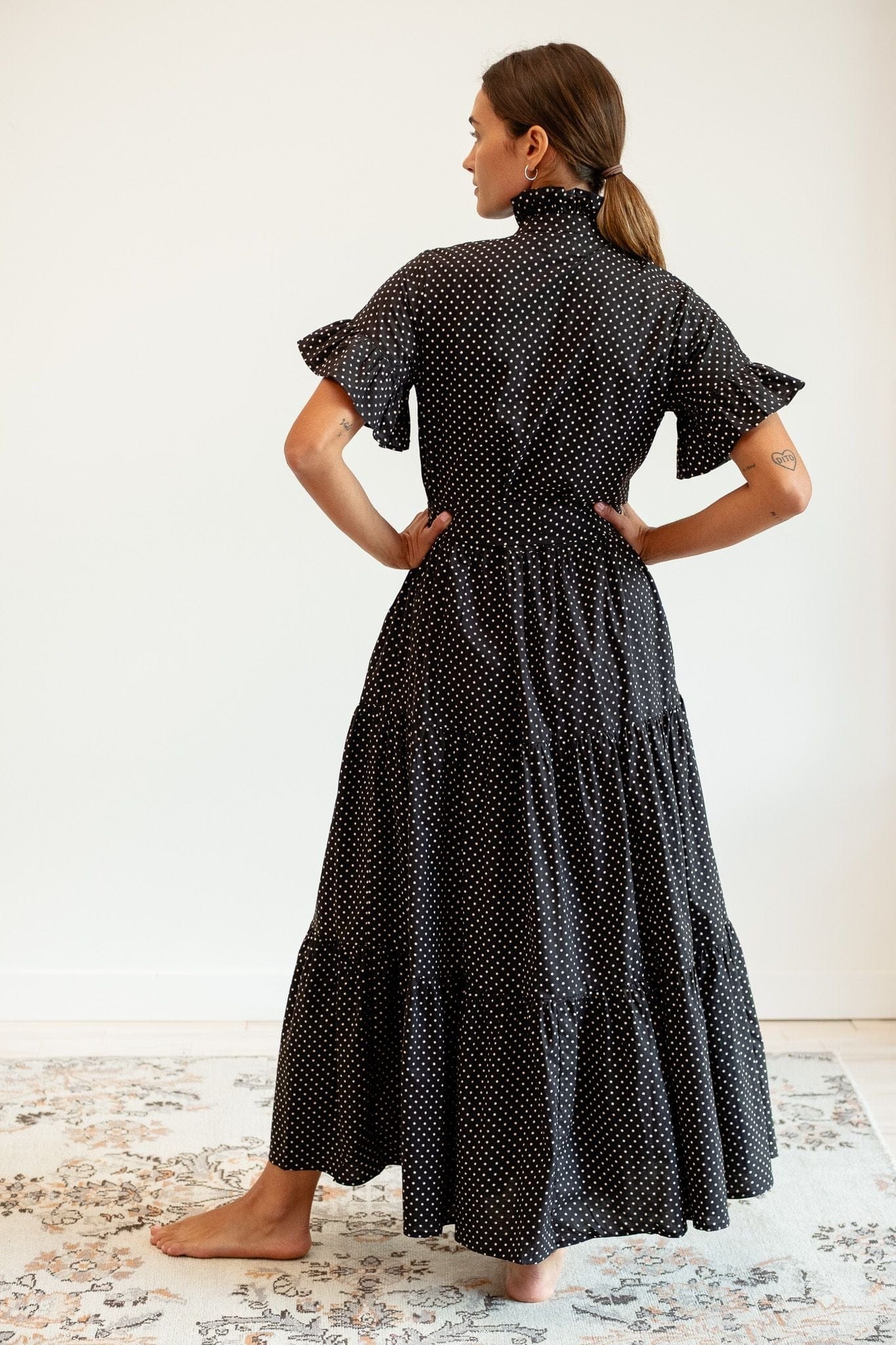 Victoria Dress in Polka Dot