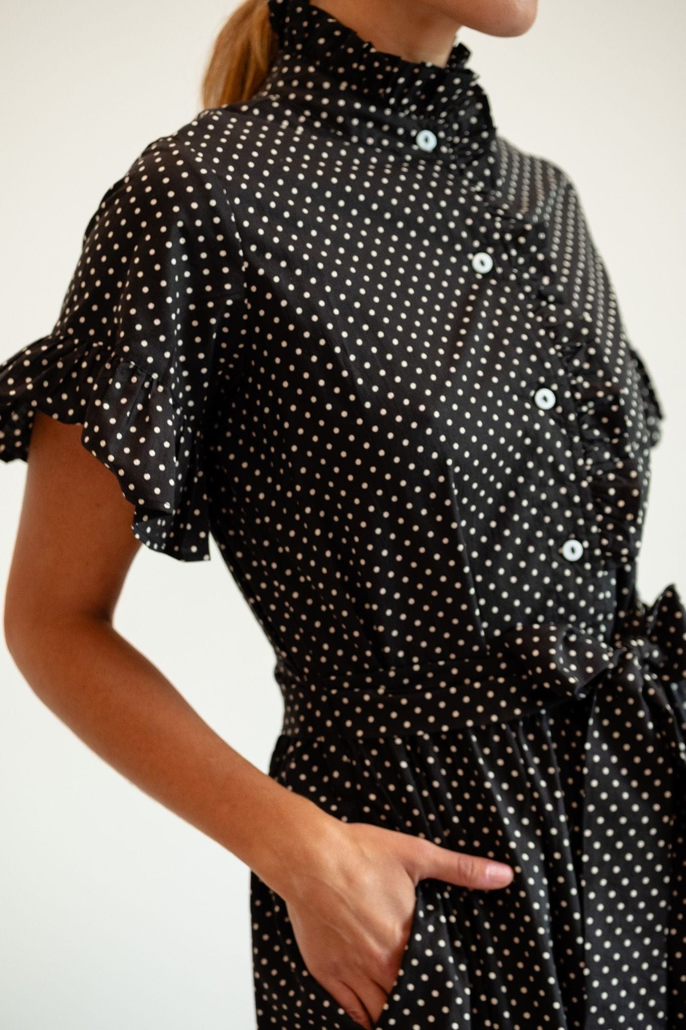 Victoria Dress in Polka Dot
