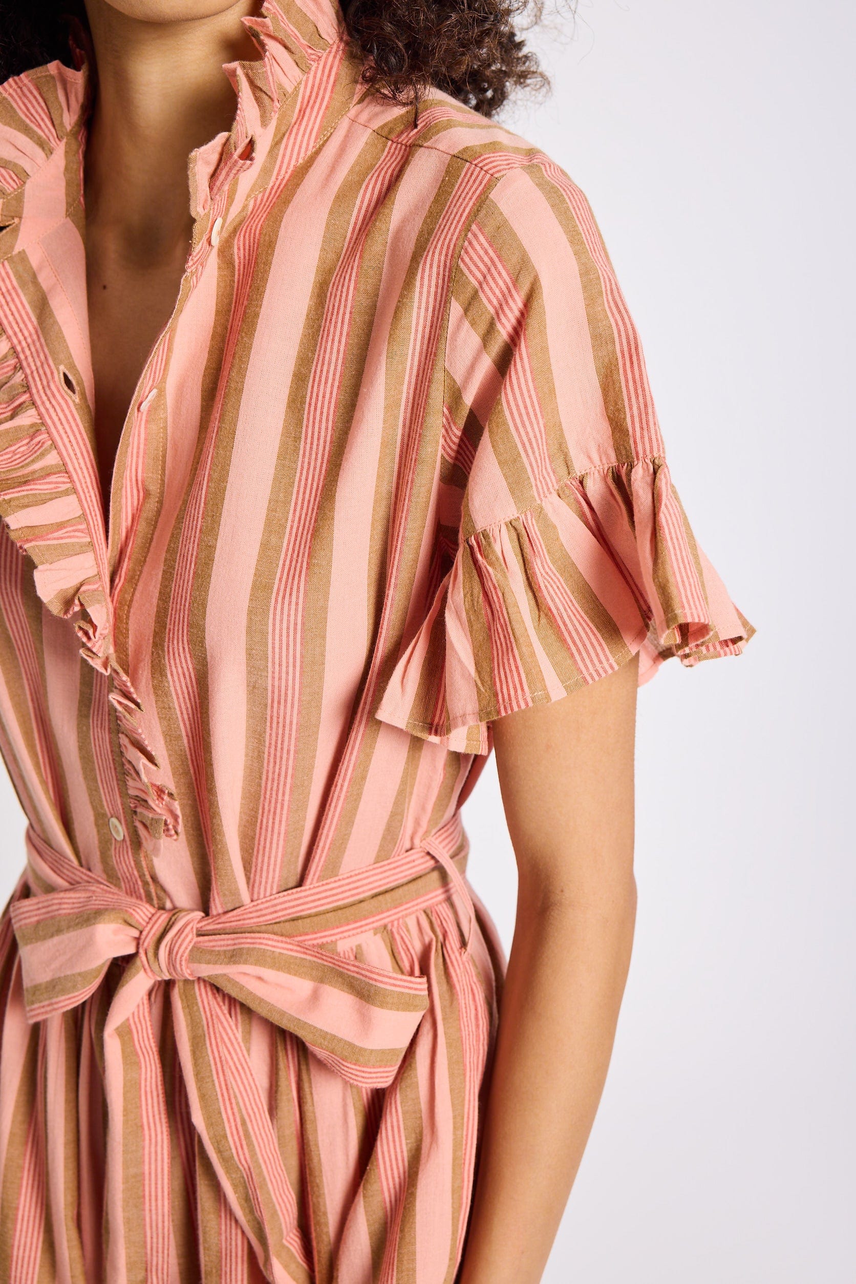 Victoria Dress in Santa Fe Stripe