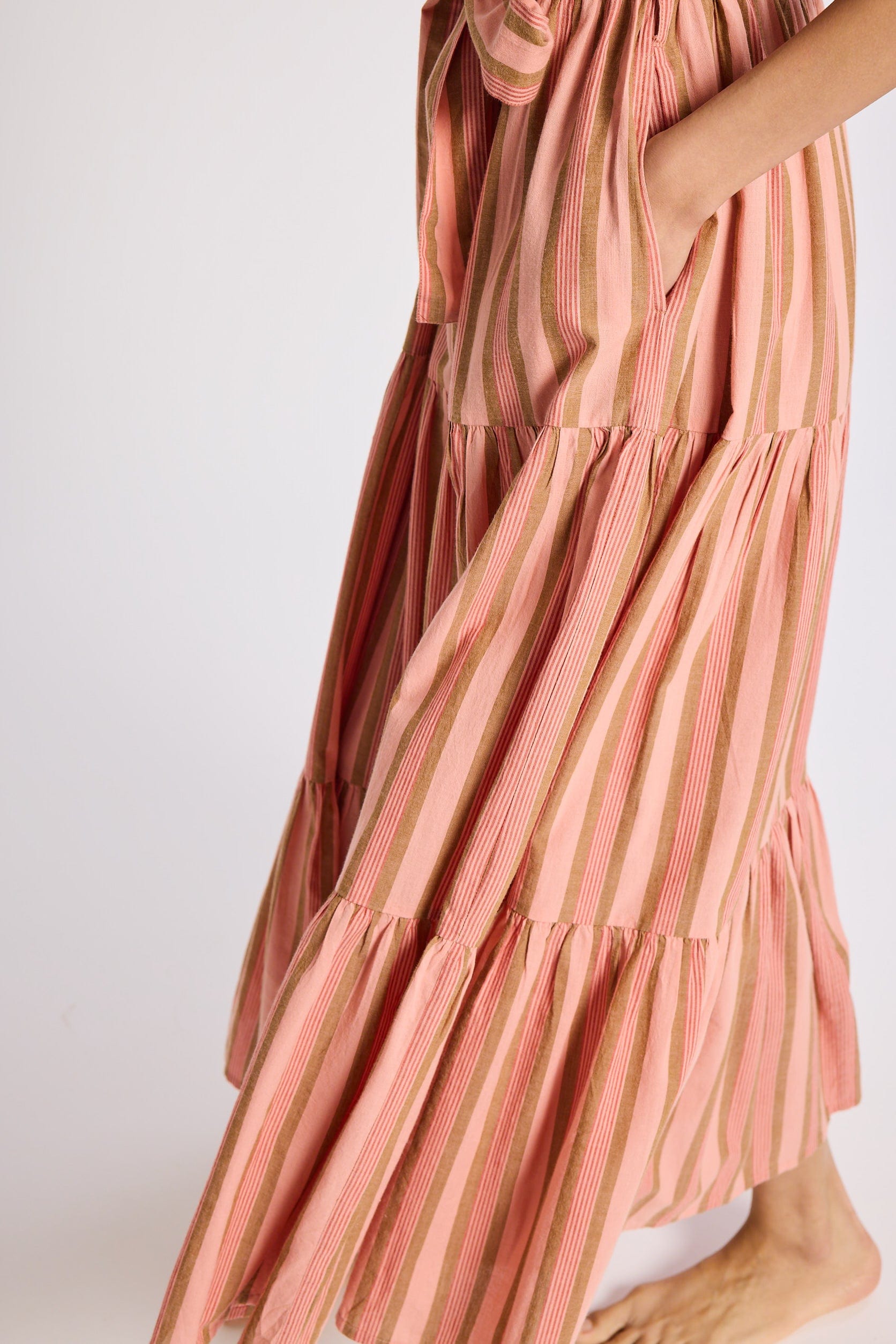 Victoria Dress in Santa Fe Stripe