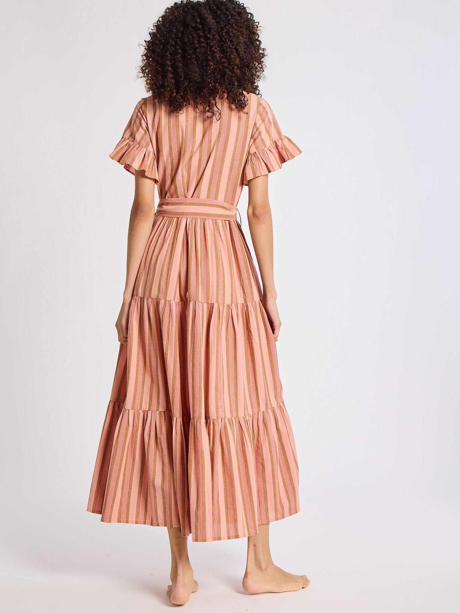 Victoria Dress in Santa Fe Stripe