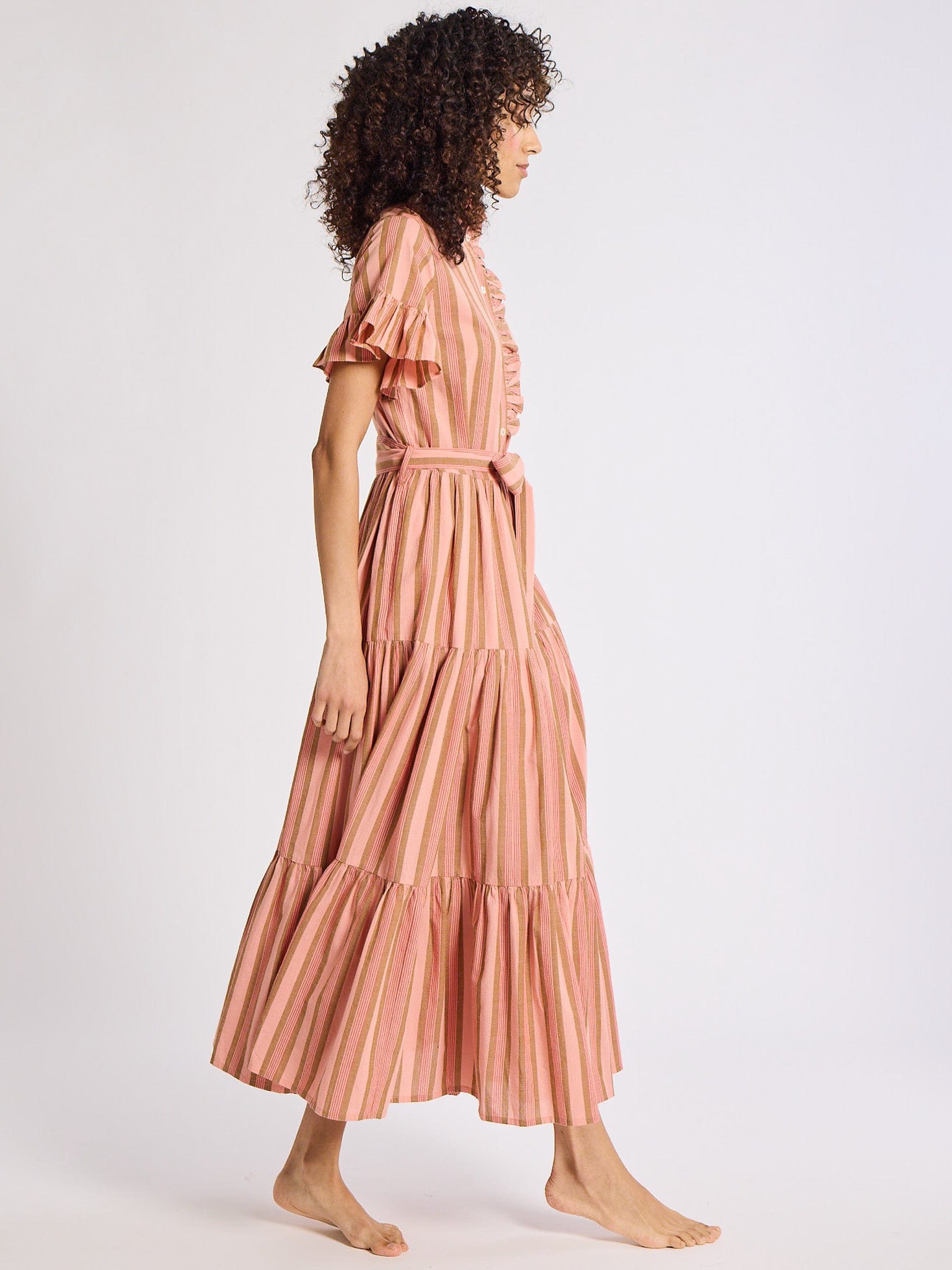 Victoria Dress in Santa Fe Stripe