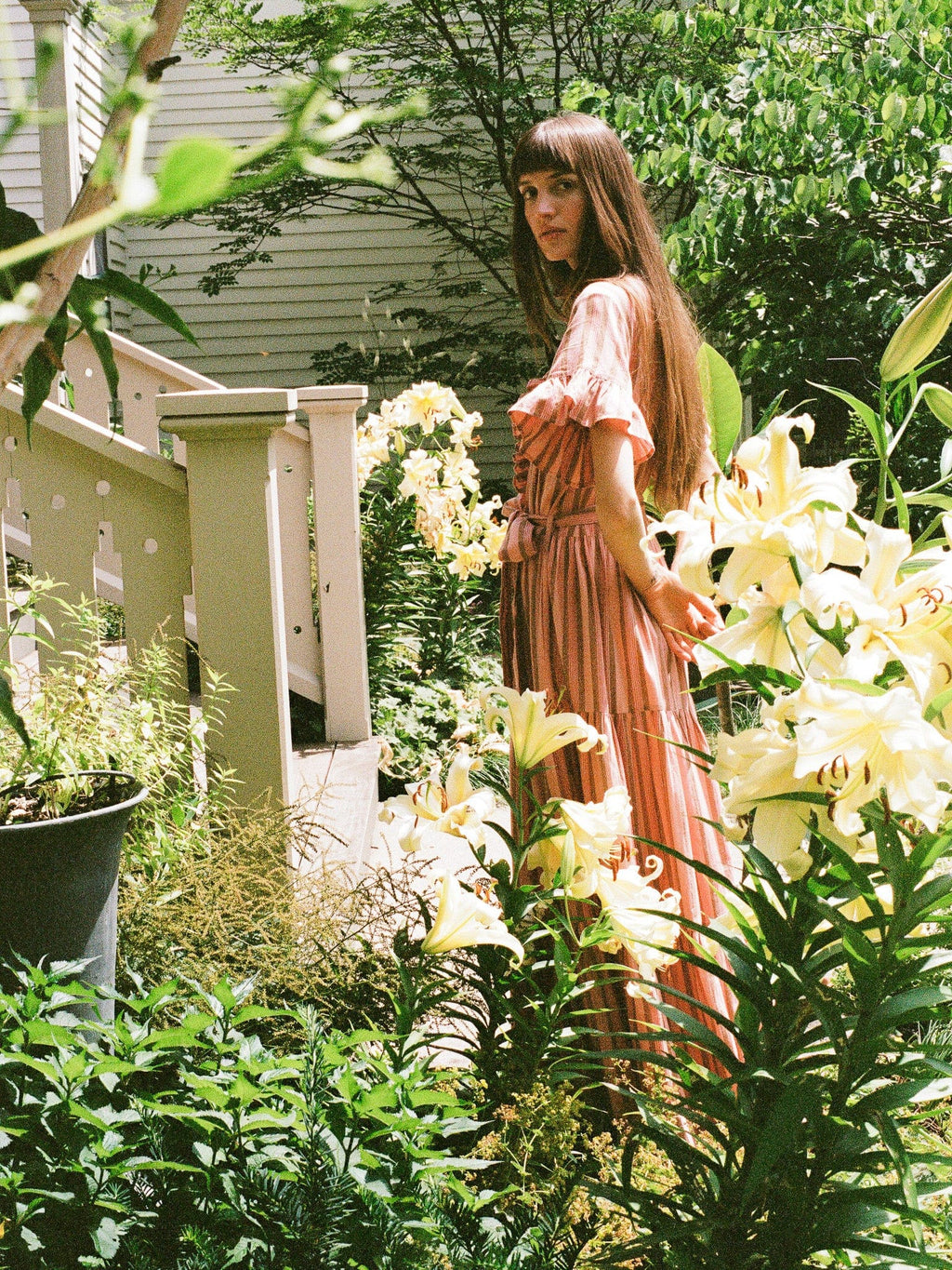 Victoria Dress in Santa Fe Stripe