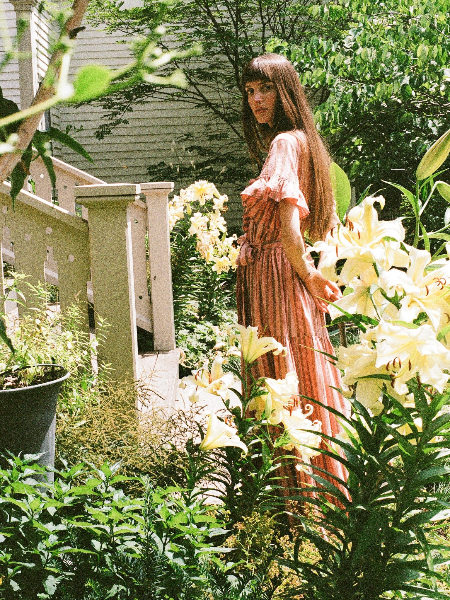 Victoria Dress in Santa Fe Stripe