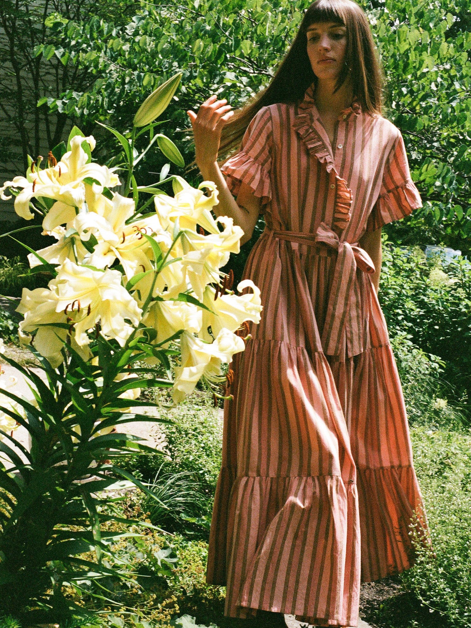 Victoria Dress in Santa Fe Stripe