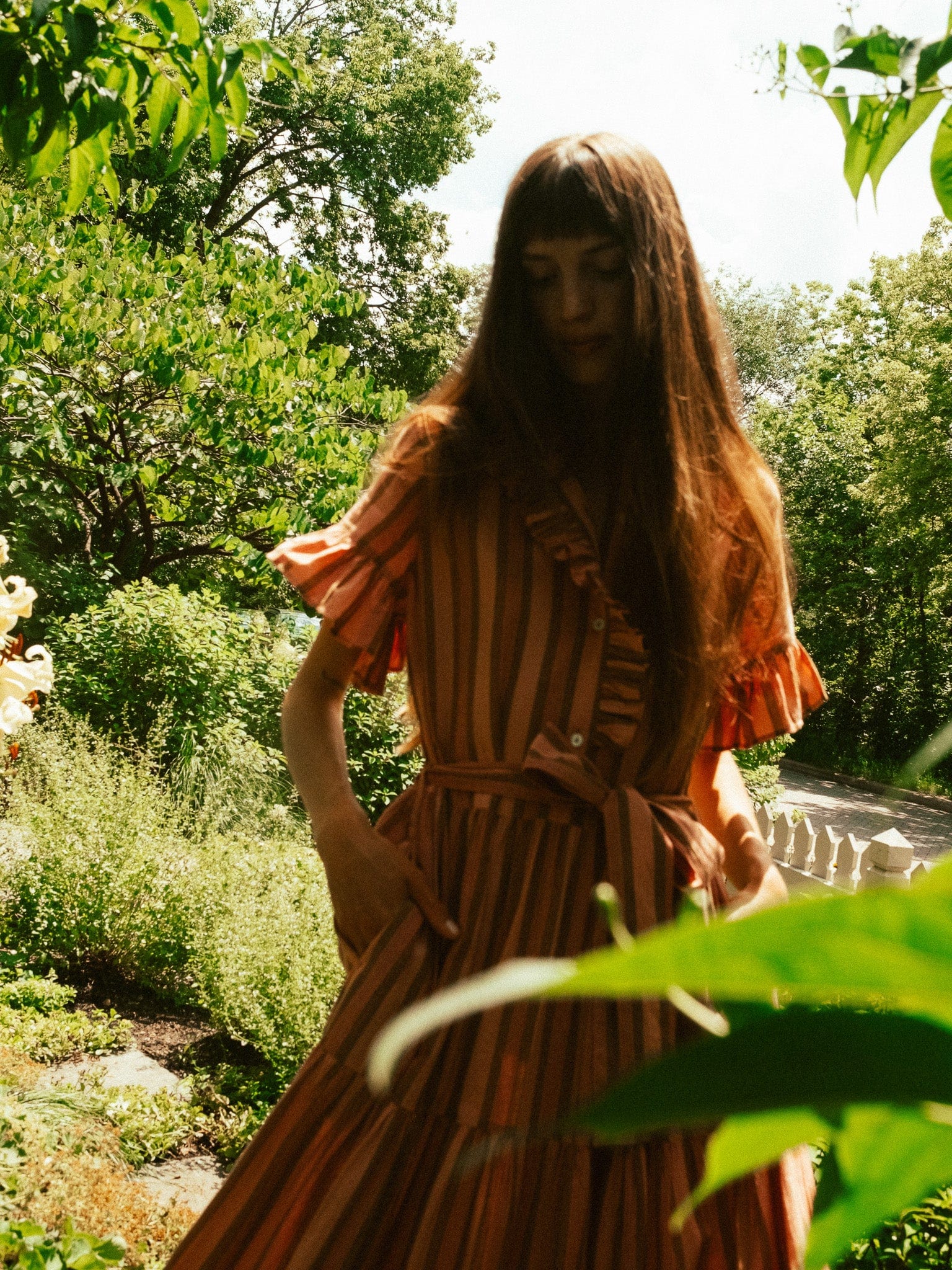 Victoria Dress in Santa Fe Stripe