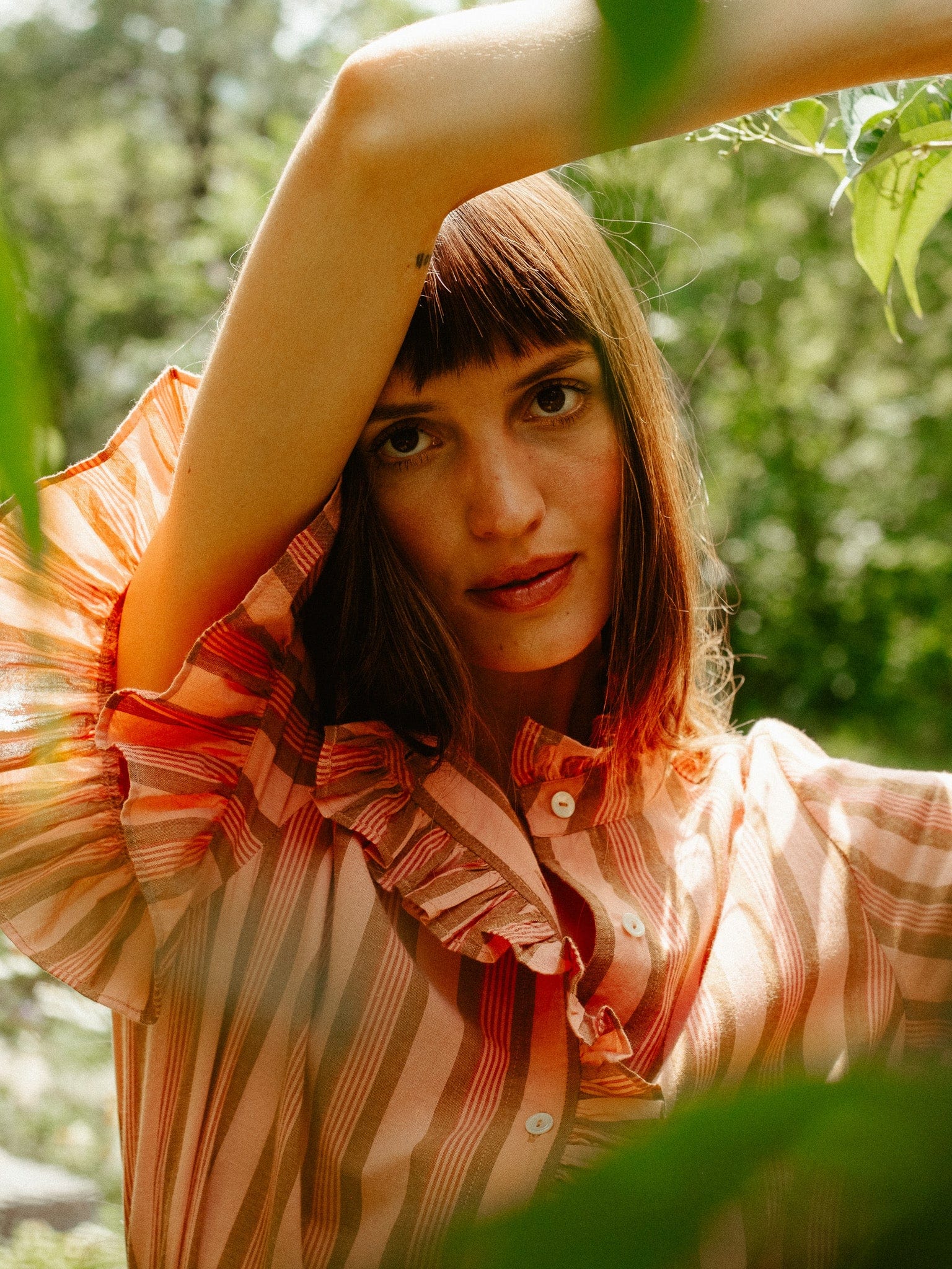 Victoria Dress in Santa Fe Stripe