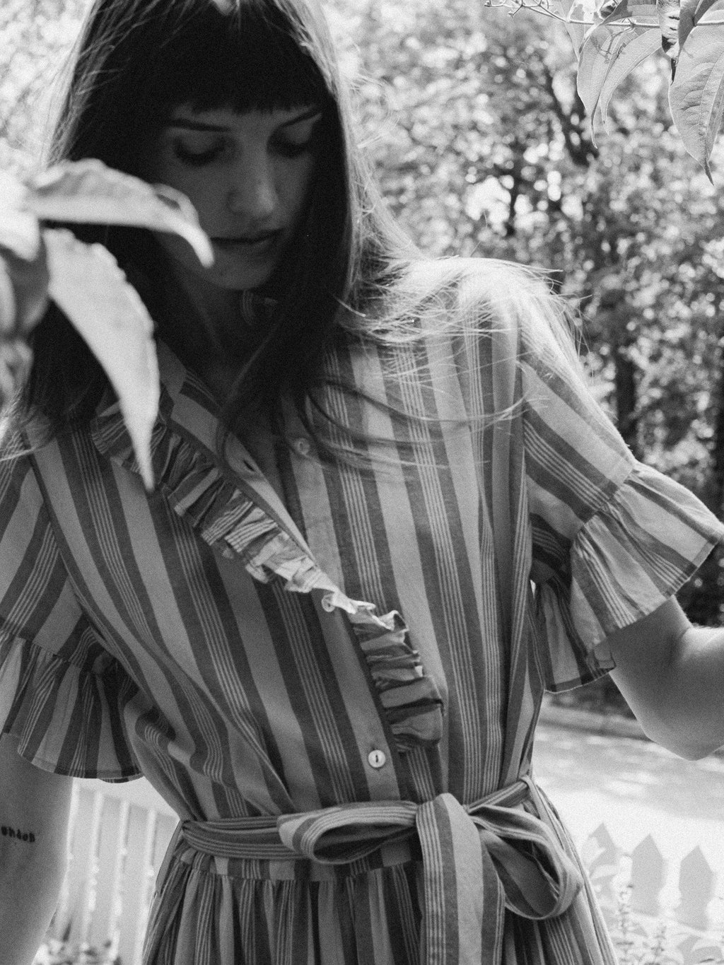 Victoria Dress in Santa Fe Stripe