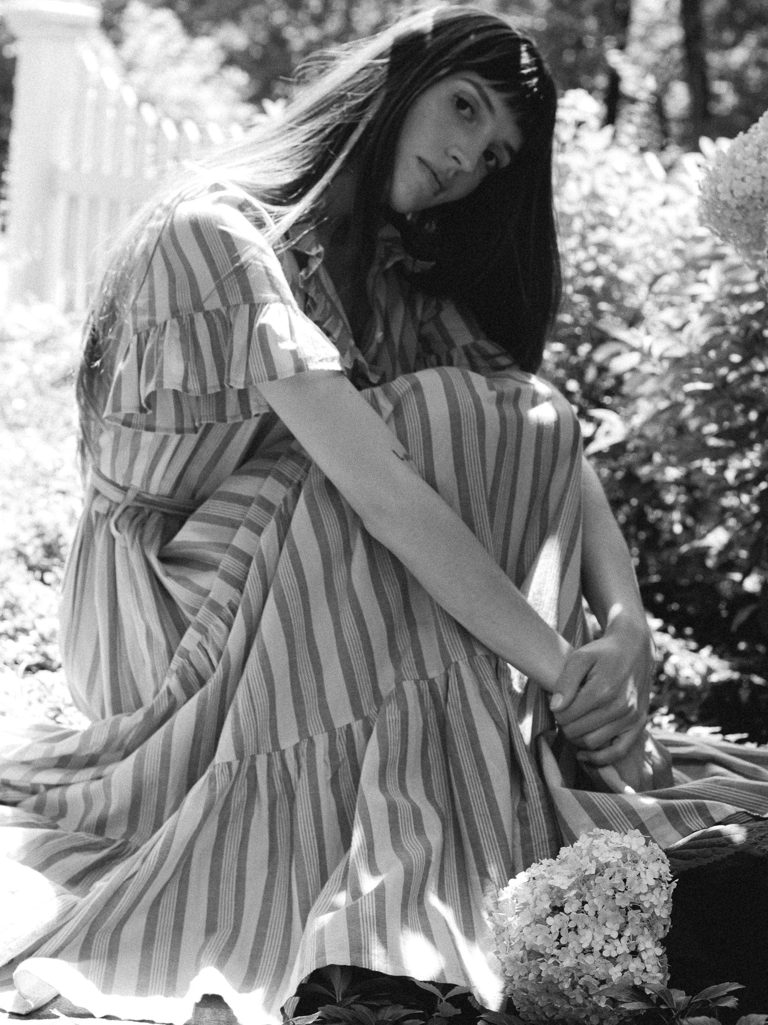 Victoria Dress in Santa Fe Stripe