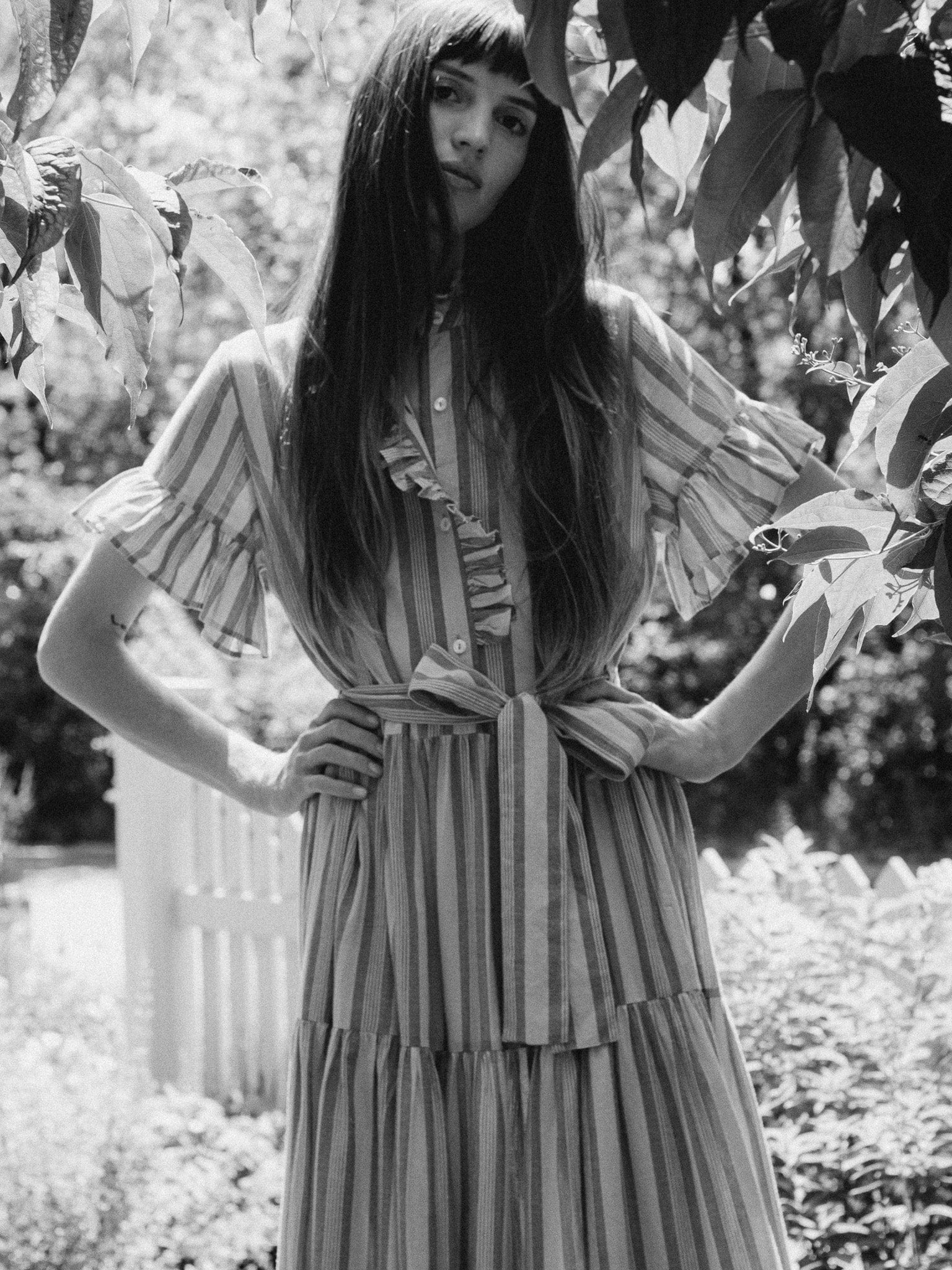 Victoria Dress in Santa Fe Stripe