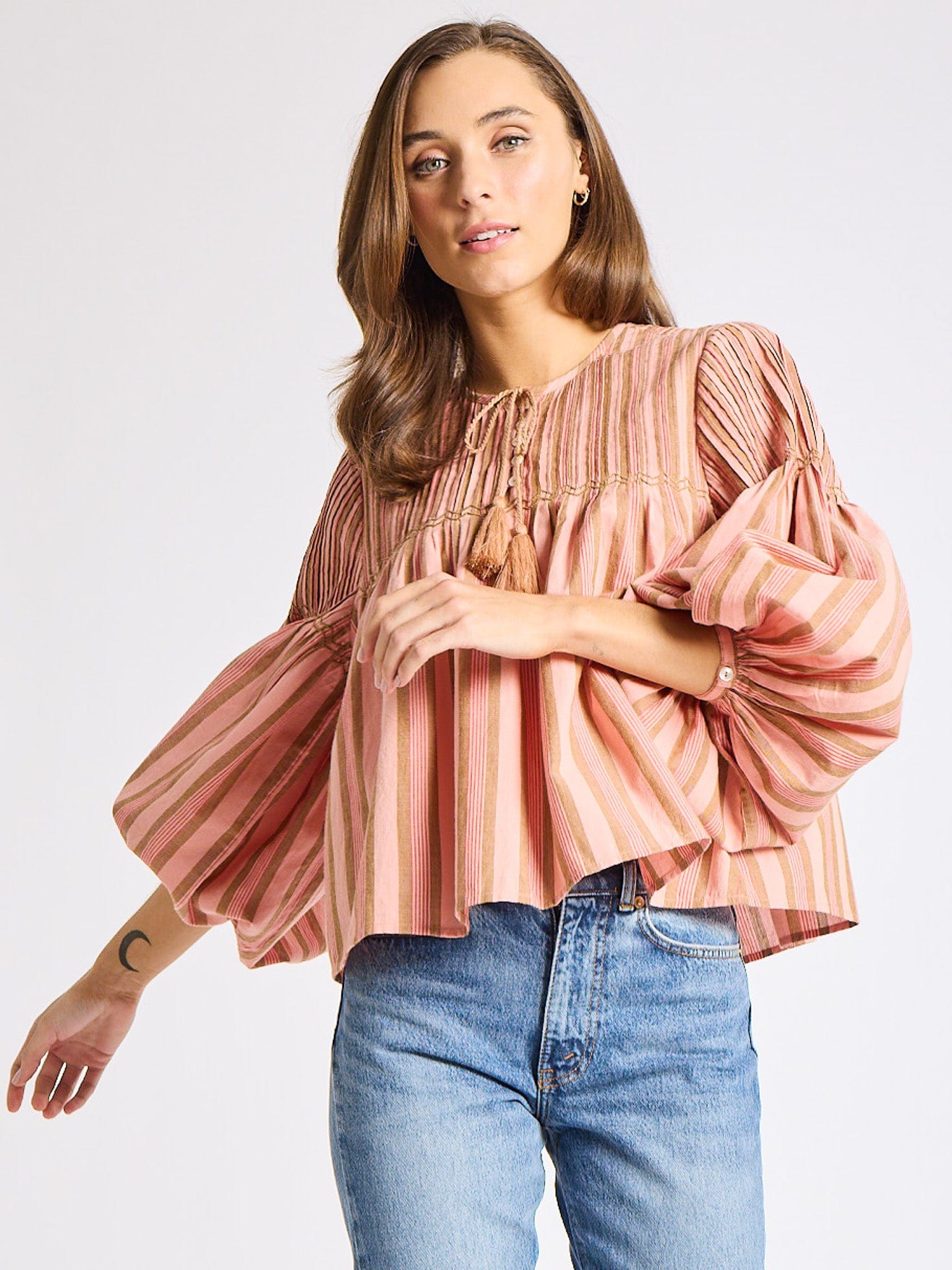 Vivienne Top in Santa Fe Stripe