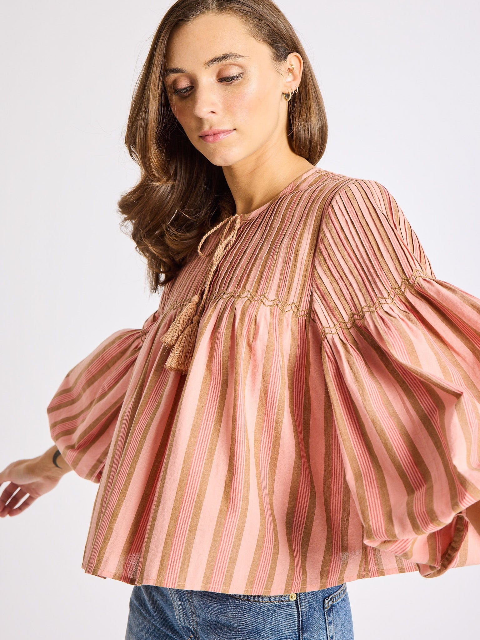 Vivienne Top in Santa Fe Stripe