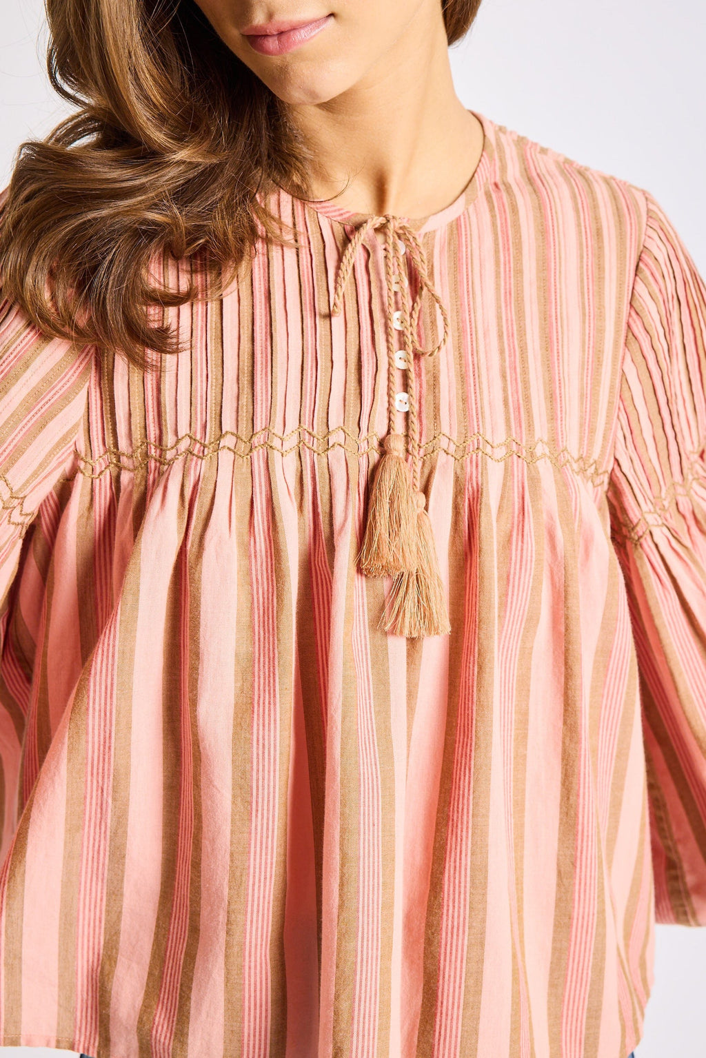 Vivienne Top in Santa Fe Stripe
