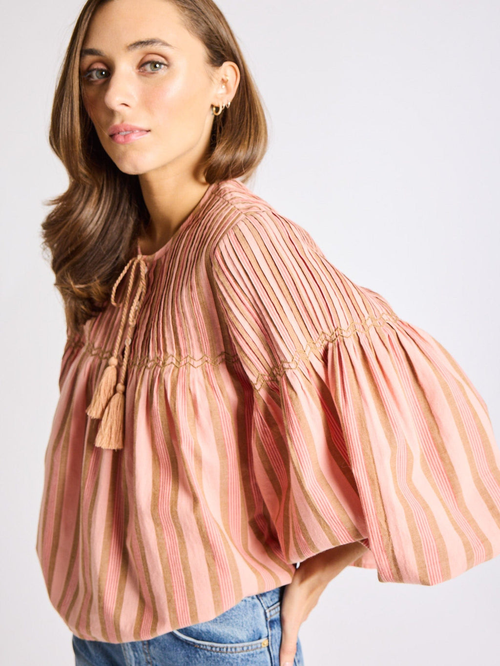 Vivienne Top in Santa Fe Stripe