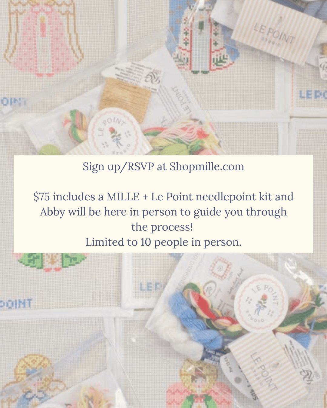 LE POINT NEEDLEPOINT CLASS - JANUARY 17TH