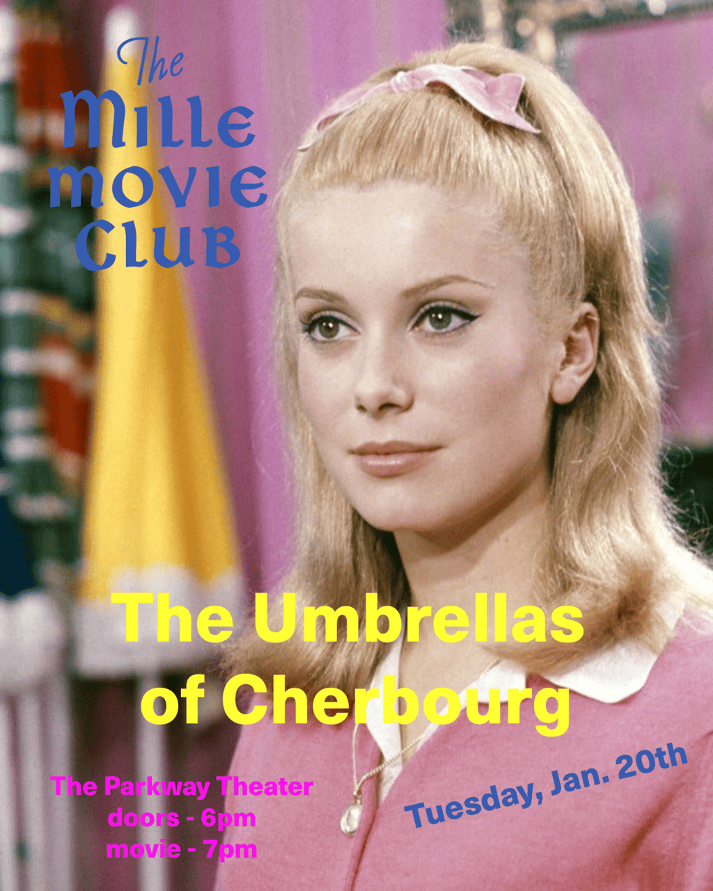 MILLE MOVIE CLUB - THE UMBRELLAS OF CHERBOURG - JANUARY 20th