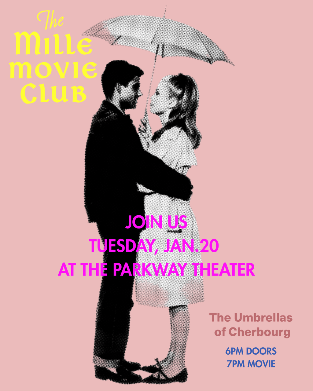 MILLE MOVIE CLUB - THE UMBRELLAS OF CHERBOURG - JANUARY 20th