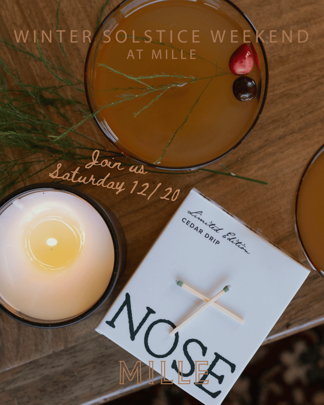 SOLSTICE EVENT - NOSE DIVE CANDLE POPUP - DEC 20th