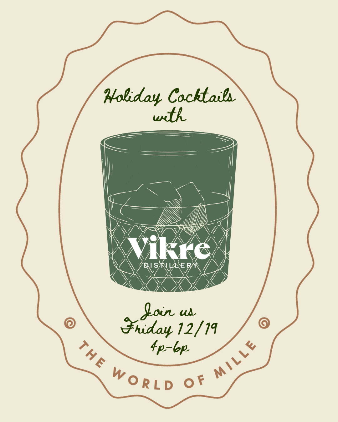SOLSTICE EVENT - VIKRE DISTILLERY NUTCRACKER COCKTAILS - DEC 19th