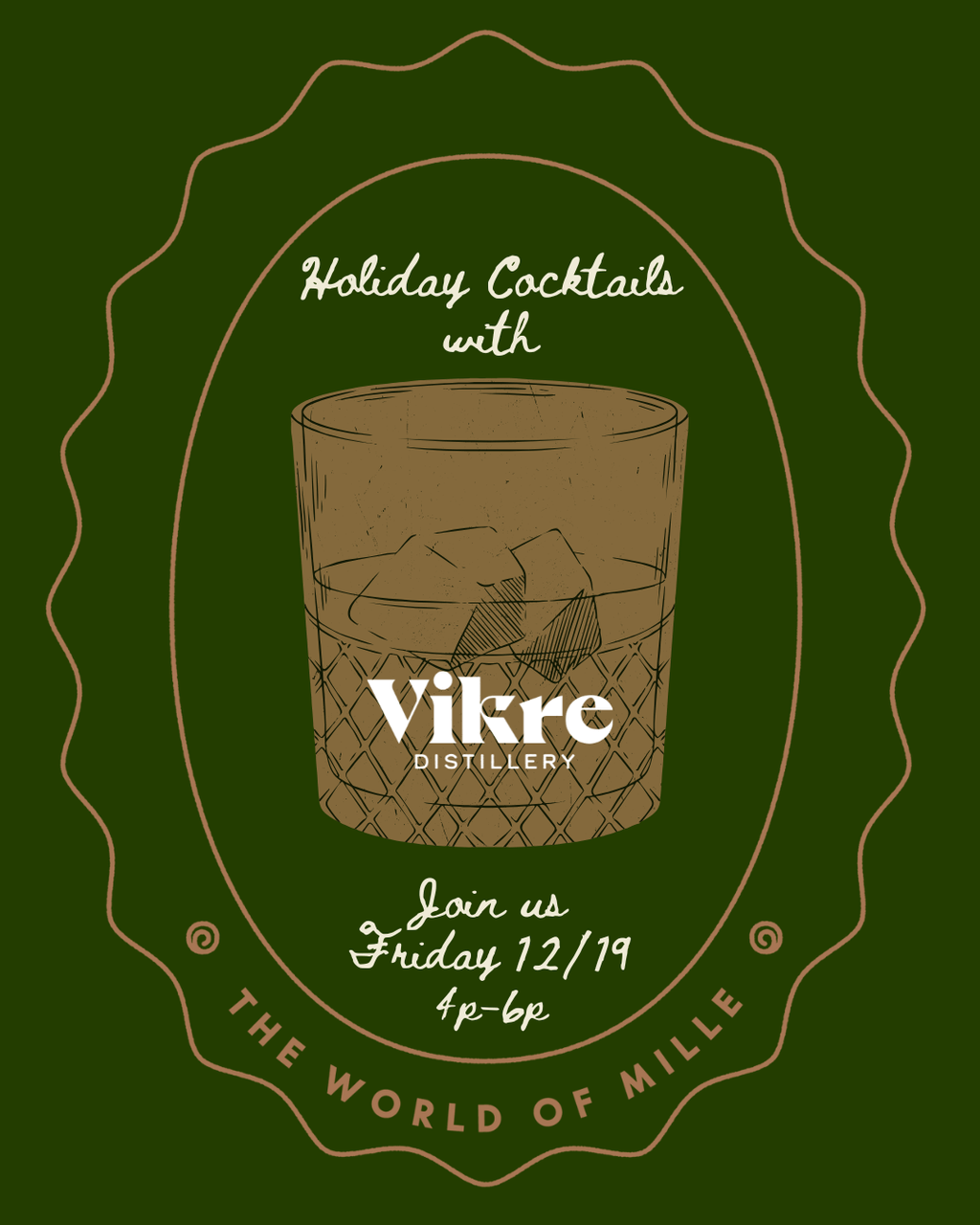SOLSTICE EVENT - VIKRE DISTILLERY NUTCRACKER COCKTAILS - DEC 19th