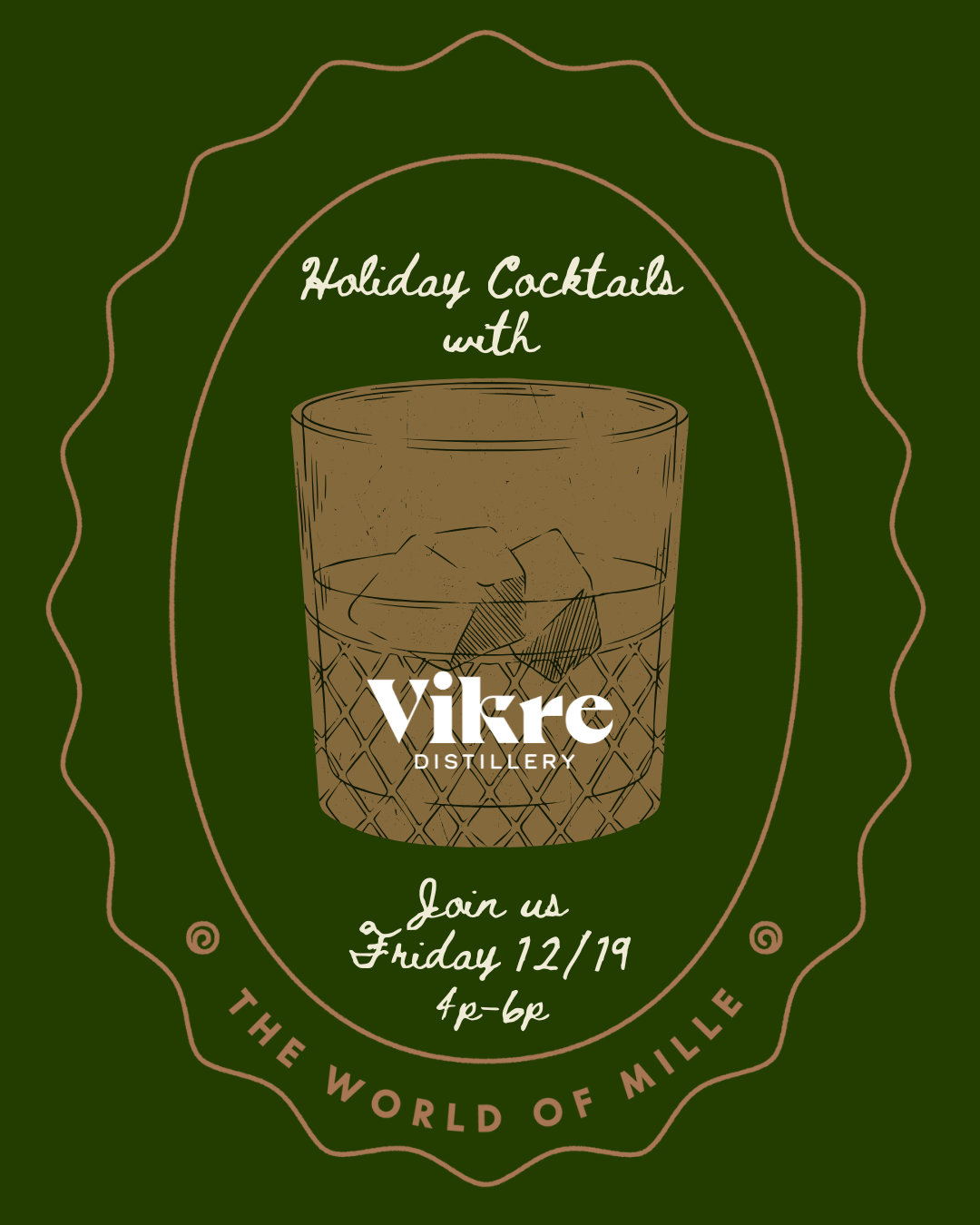 SOLSTICE EVENT - VIKRE DISTILLERY NUTCRACKER COCKTAILS - DEC 19th